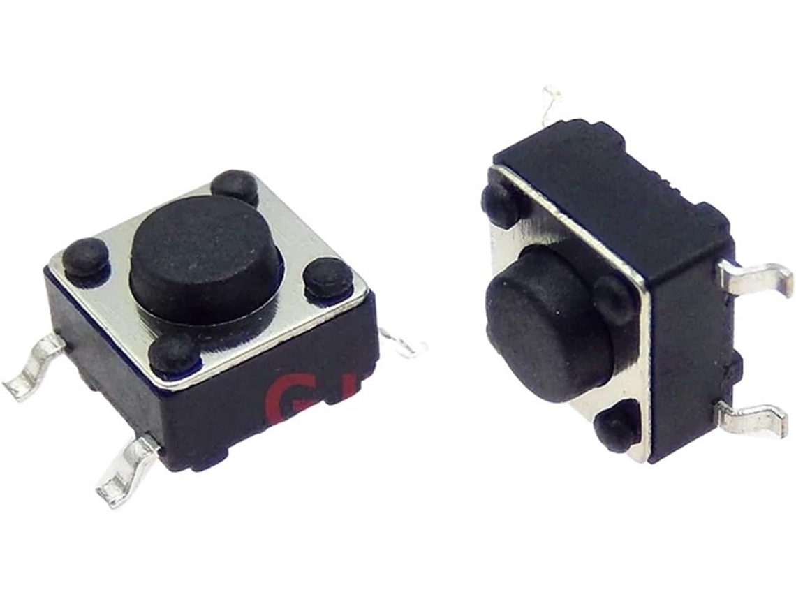 Lote De 20 Interruptores Táteis Smd, 6x6x4, 3mm, 4 Pinos, Microinterruptores De Tecla, 4 Pinos, 6x 4, 3mm