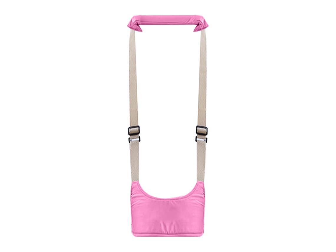 Primerox arnês para Bebê Andar Algodão Respirável Cinto Auxiliar com Tração 20kg Rosa