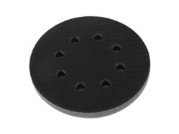 Almofada de espuma macia para interface de disco de lixa, 125 mm de diâmetro, 8 furos