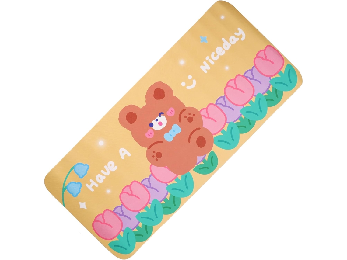 Mousepad Grande Com Design Kawaii, Superfície Lisa Antiderrapante E Resistente À Água, Ideal Para Laptop, Escritório E Jogos Gokoco