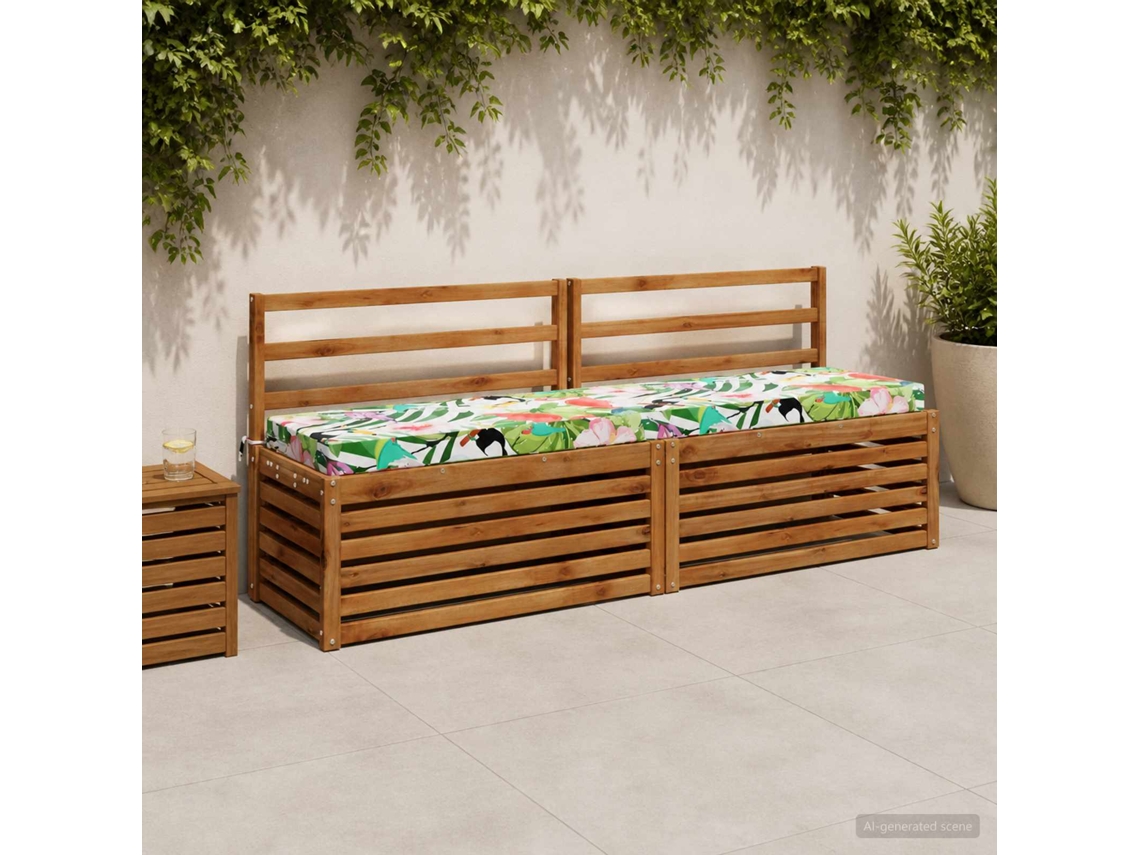 Vidaxl Almofada De Banco Soest 100% Poliéster Multicolor