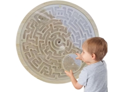 Jogo De Labyrinthe,jouet En Bois De Labyrinthe,com 2 Billes Métalliques Plateau Circulaire | Pour Vo Gokoco