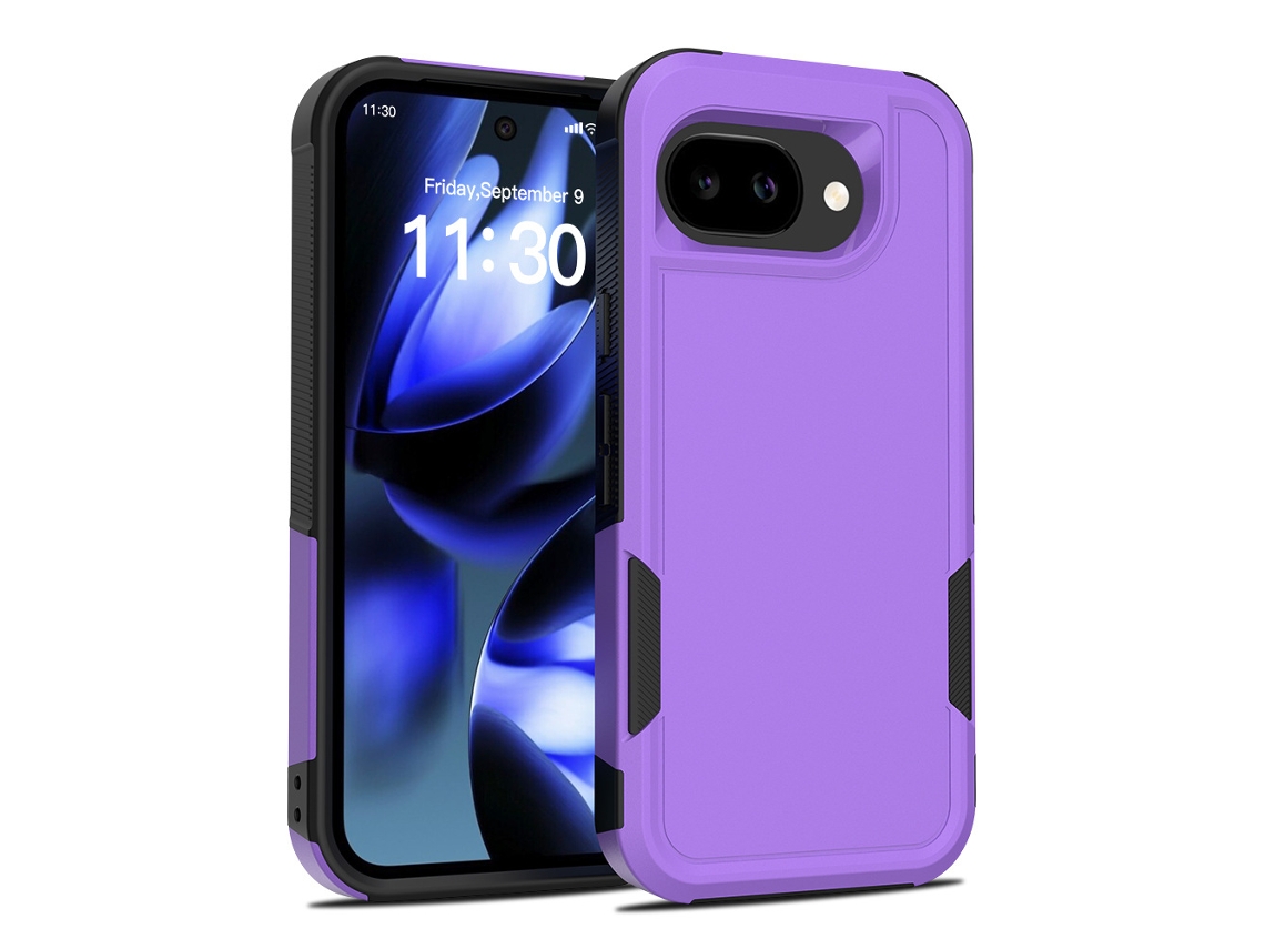 Compatível Com A Capa Para Celular Google Launch Armor.roxo - Pixel 8a