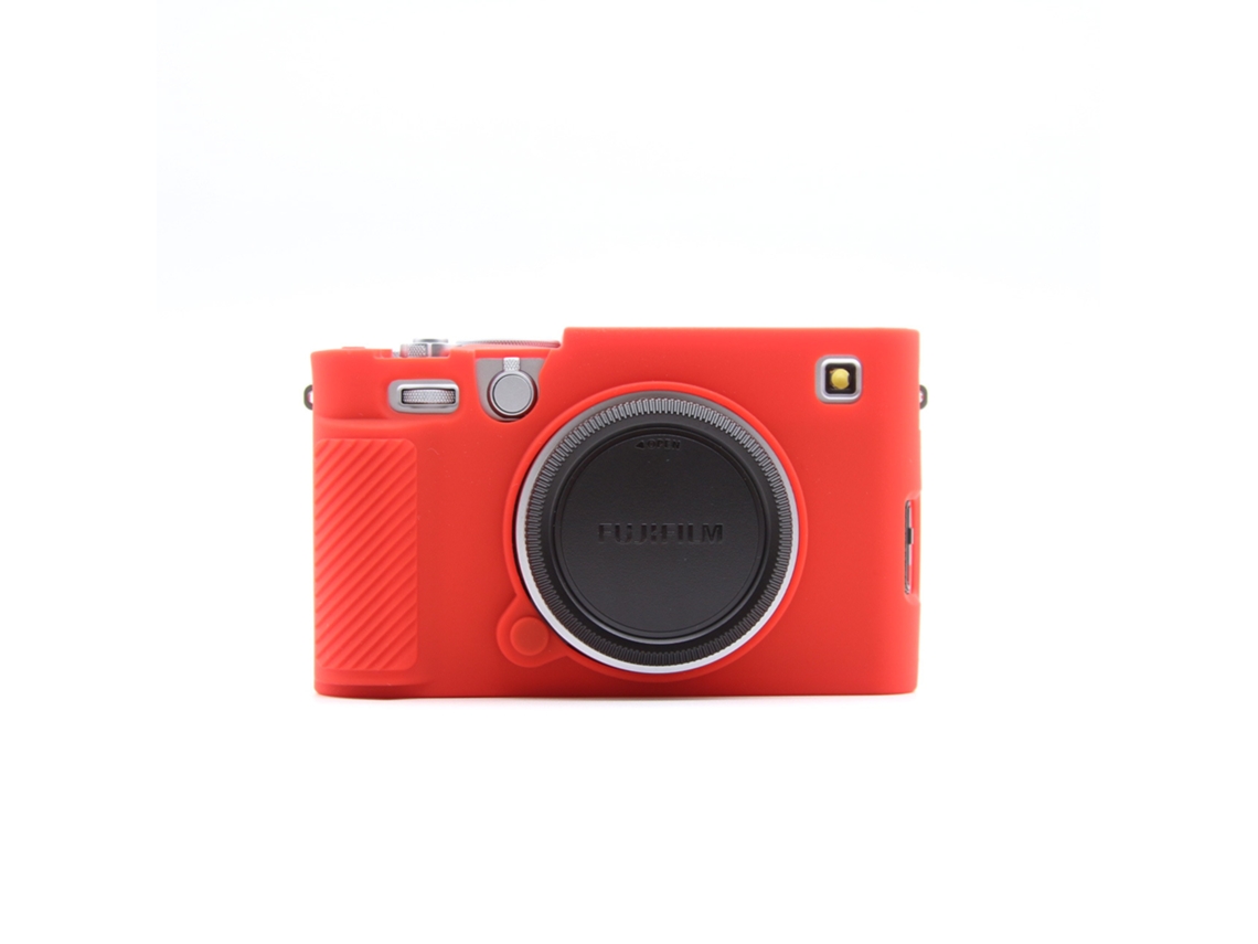 Capa para Fujifilm X e5 Capa de Silicone para Câmera CUICH (vermelha)