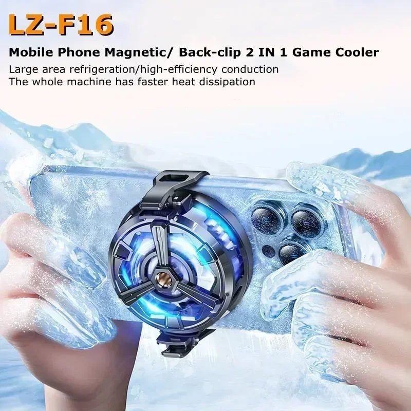 Cooler para Cpu Gamer, Compatível com Iphones e Celulares Android, 2 em 1 com Encaixe Magnético/clip. MDUG