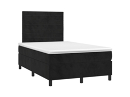 Box Spring Bed, Box Spring Beds Vidaxl Preto Veludo (120 X 190 Cm)