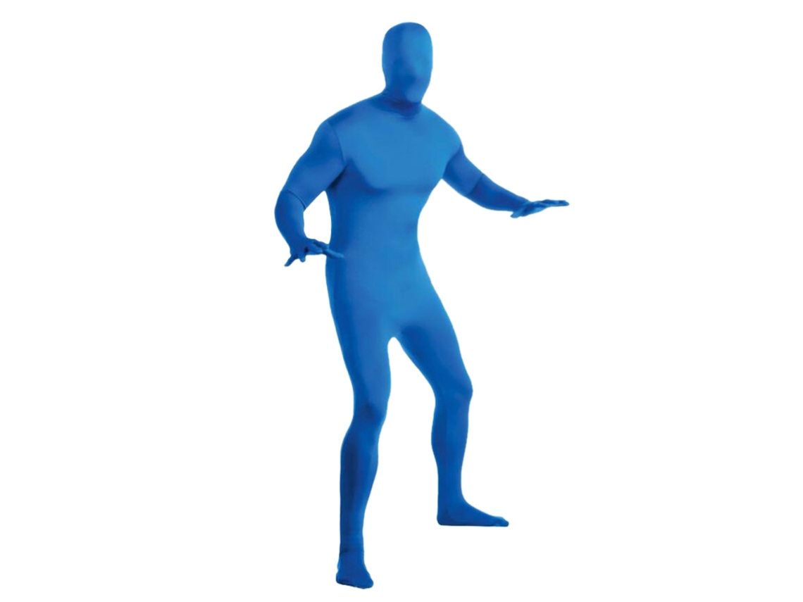 Macacão Unissex Halloween Cosplay Confortável Respirável Corpo Inteiro Azul XXXL | S/MARCA