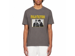 Rockinstone Men's T-shirt Pulp Fiction Scenes Graphic Print Tee Dark Shadow Size:s