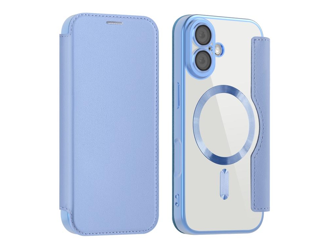 Capa De Couro Para Iphone 17 Com Magsafe E Proteção Antirroubo Rfid.