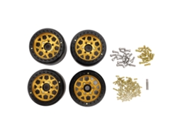 Mali 4pcs Cubos de Roda Rc de 1.9 Polegada Aço Alumínio Beadlock para Carro Escala 1/10 Buracos Pentagonais Triangulares