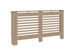 Radiator Cover, Radiator Covers Vidaxl Marrom Mdf (152 X 19 X 81.5 Cm)