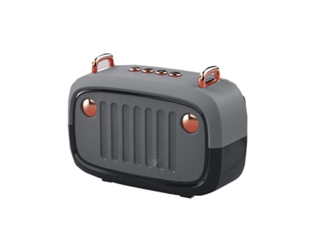 Mini Coluna  Bluetooth Ecelen com Som Surround Portátil   Tf Card e Usb Flash Drivecinza