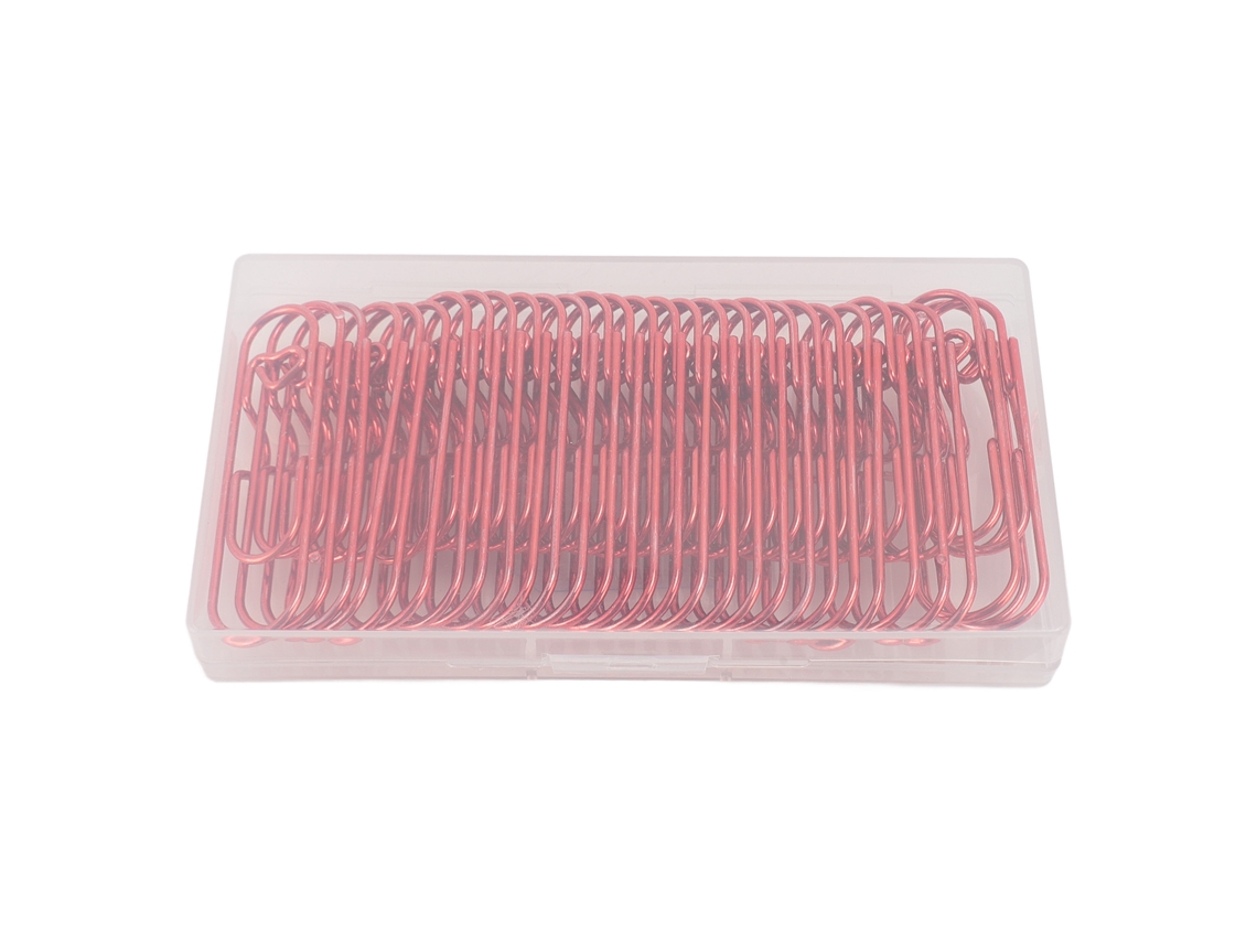 30 Peças de Clips de Caneta de Metal Aço Inoxidável Multifuncional Portátil para Cadernos Marcadores Recibos Vermelho