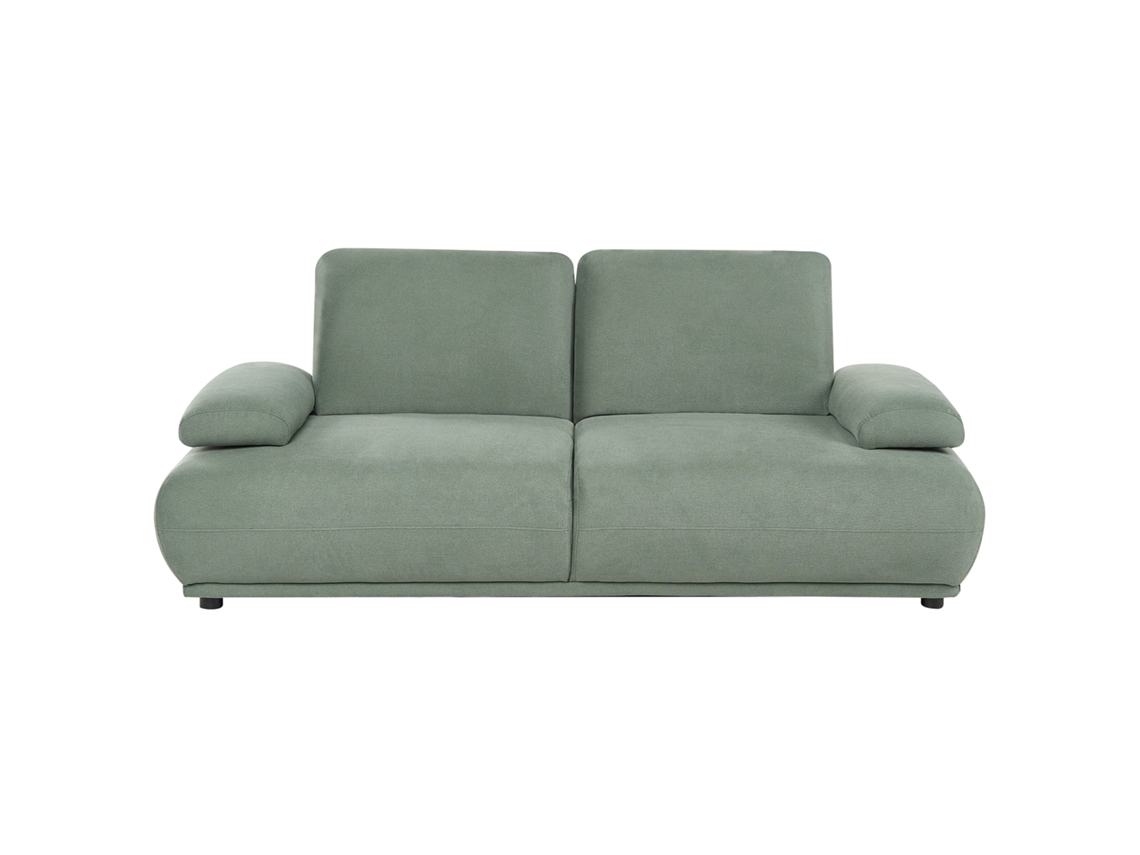 Sofá De 3 Plazas Beliani Nacka De Tela Verde 253x129x89