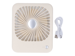 Ventilador Portátil Laxiscreed Com Usb, 3 Velocidades, Recarregável E Ideal Para Casa E Escritório