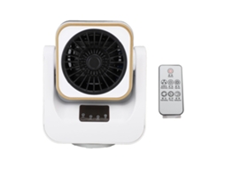 Laxiscreed Ventilador De Aquecimento Portátil Para Mesa Com Controle Remoto E Visor Digital