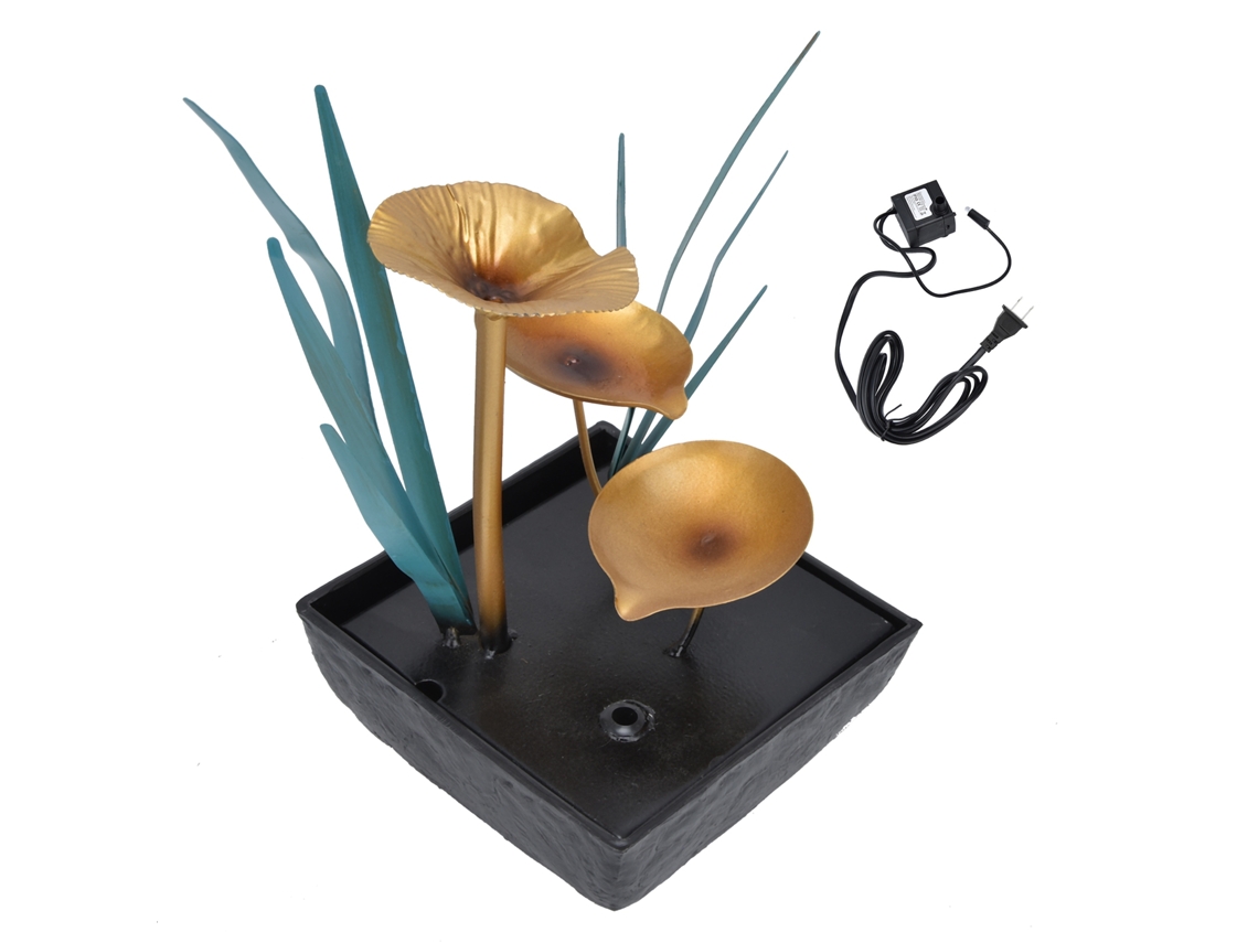 Fonte de mesa com luz Led silenciosa para decoração | S/MARCA