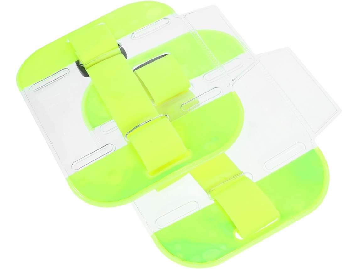 Lurelia Porta-crachá Ajustável Transparente Reutilizável Em Pvc E Nylon 2 Peças Para Escritório