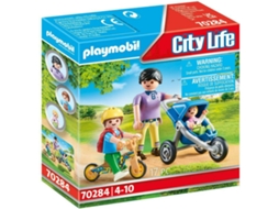 PLAYMOBIL Mãe com Crianças (Idade Mínima: ‍4 Anos - 1171 Peças)