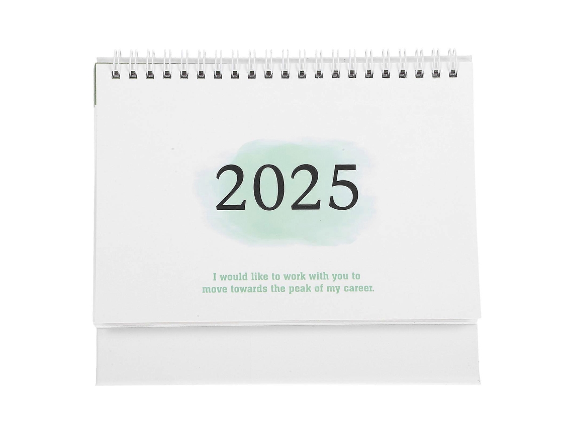 Calendário de Mesa Decorativo em Inglês para Uso no Escritório BRILVIBERA