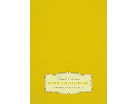 Livro Large 8.5 x 11 Dotted Bullet Journal Hardcover 245 Numbered Pages de Blank Classic (Inglês - Capa Dura)