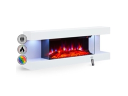 Lareira elétrica Balderia Lumina com murais de efeito de chama 3D, 1800 W, controle remoto