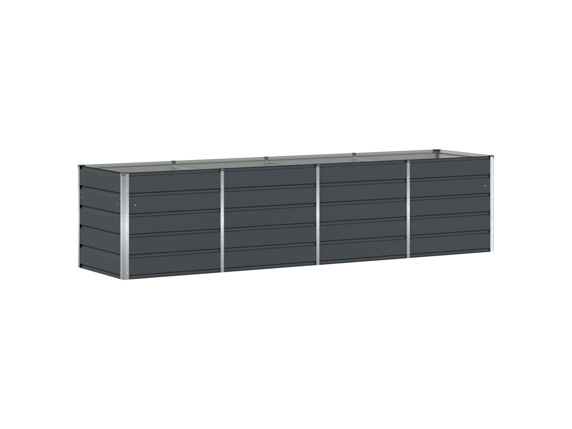 Floreira - Vaso de Jardim Antracite 240 X 80 X 75 Cm Aço HARLANV1