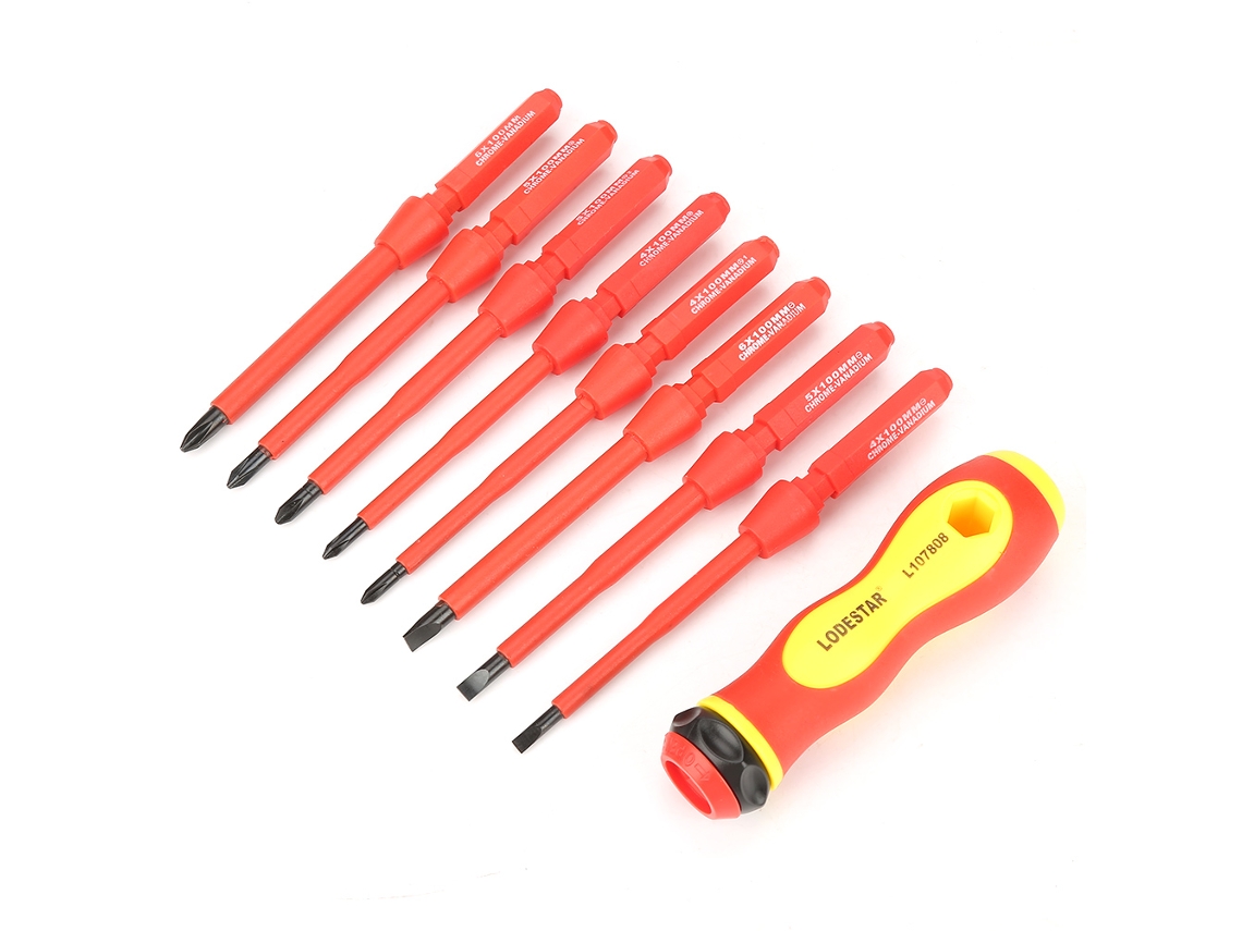Laxiscreed Ferramentas 8 Em 1: Kit De Chaves De Fenda Insulado E Versátil Para Diversas Tarefas