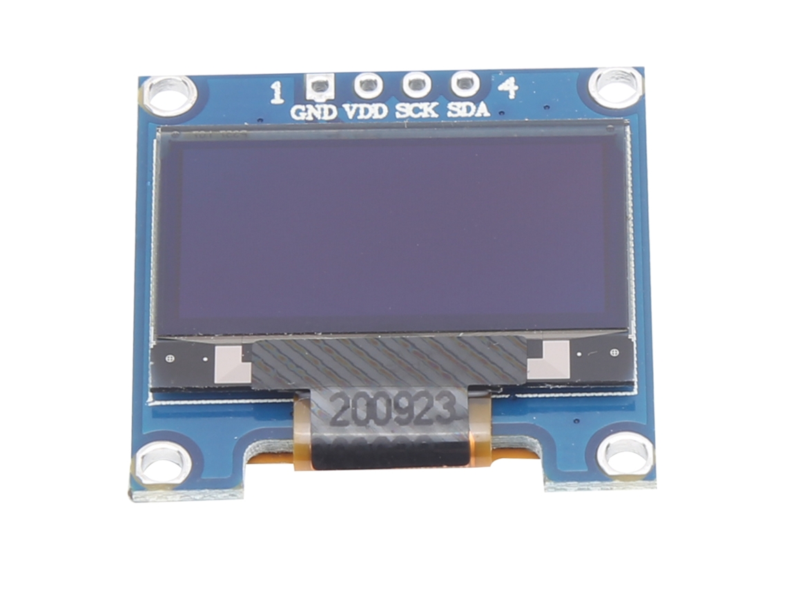 Módulo De Display Oled Branco Iic, Pequeno Componente Eletrônico, 0.96 Polegadas