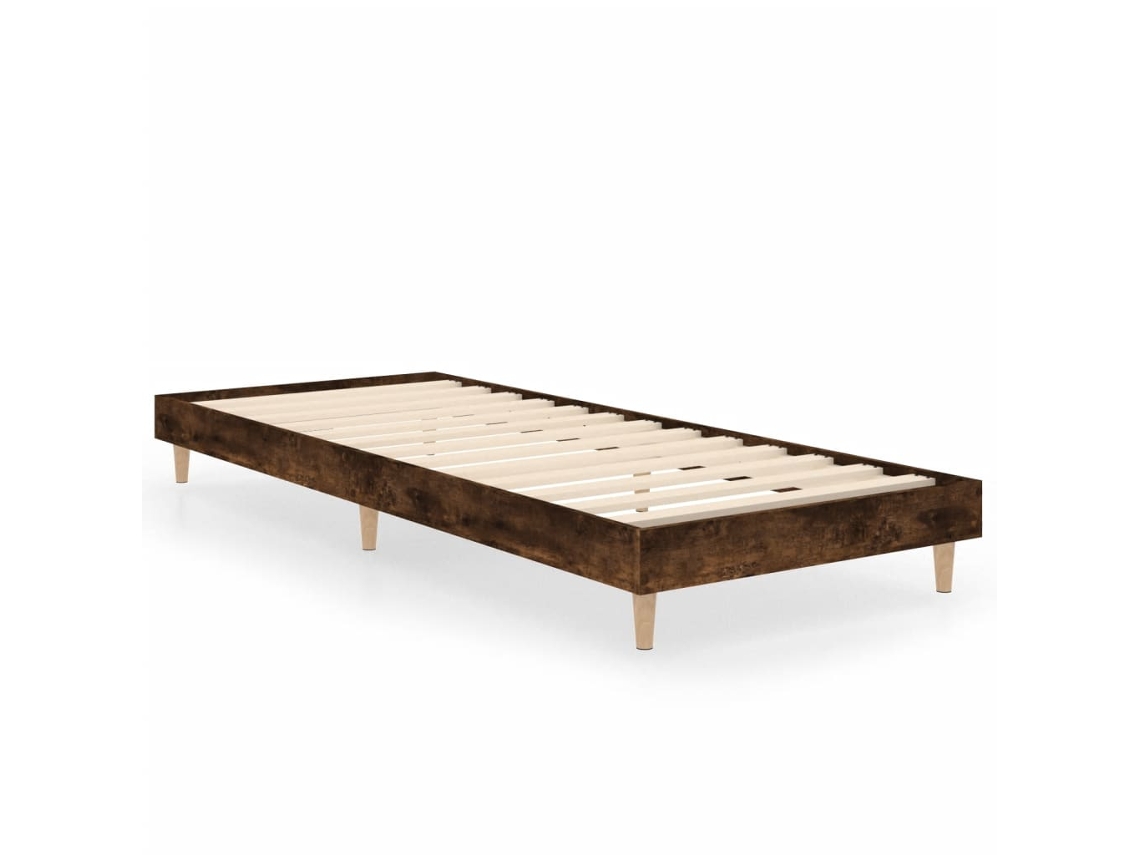 Bed Frame, Bed Frames Vidaxl Marrom Madeira Processada (75 X 190 Cm)