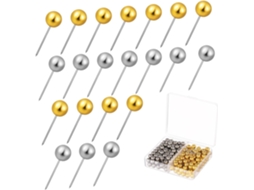 Tachinhas Lurrose, 200 unidades, redondas, feitas de metal e plástico, compartimento esférico de 6 mm, fáceis de usar, reutilizáveis