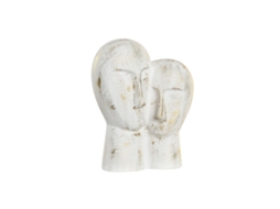 Figura Decorativa DKD HOME DECOR 23 x 10 x 30 cm Face Dourado