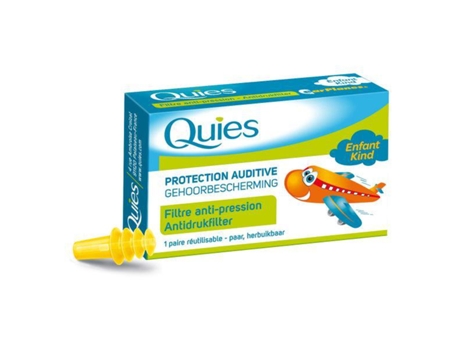 ?Quies Tampões Auriculares Anti-Pressão Crianças 1 Par Reutilizável
