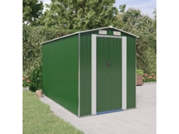 Vidaxl Abrigo De Jardim 192x357x223 Cm Aço Galvanizado Verde