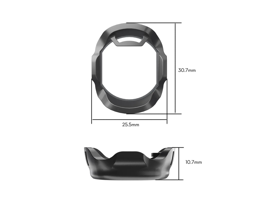 Capa Protetora Flywoo O4 Pro Em Tpu, Preta, Leve E Com Absorção De Impacto, Compatível Com Filtros Da Série Dji O4 Pro V2 Para Drones De Corrida Fpv.