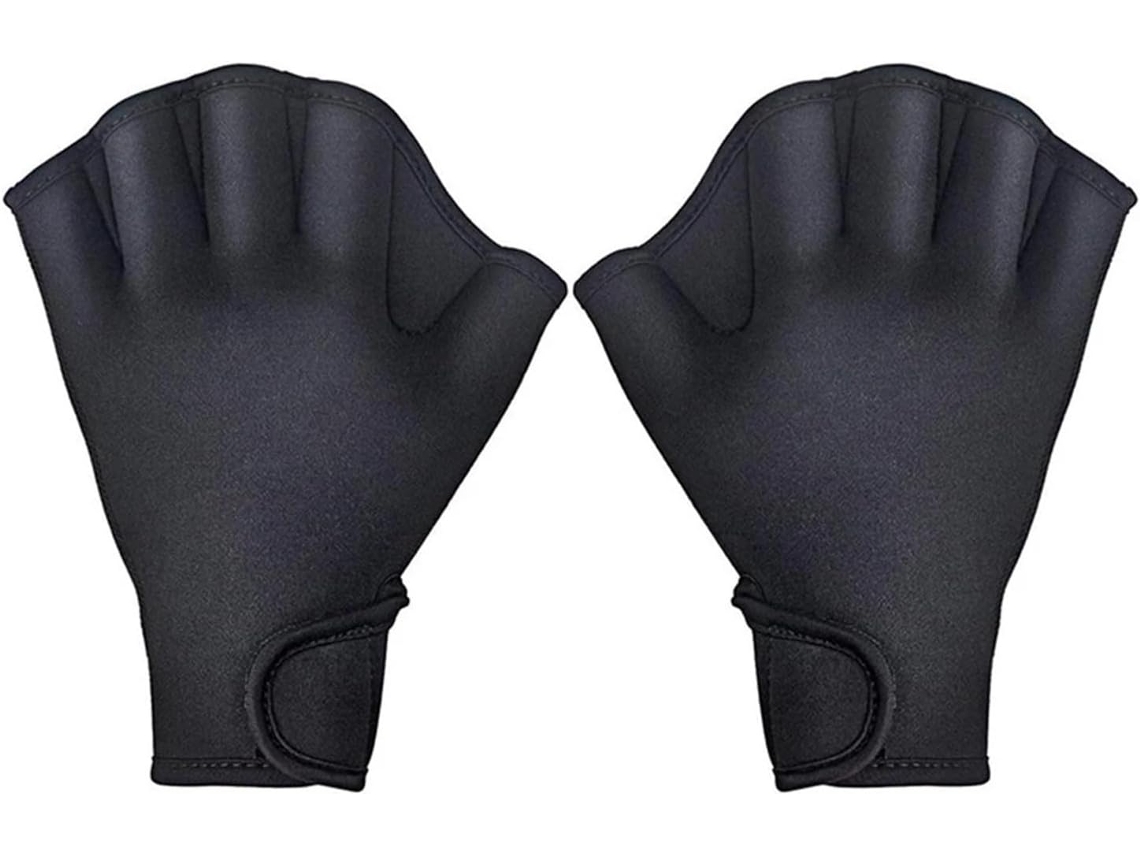Luvas de Natação com palmas, para treino, com tubo SFUSHOS