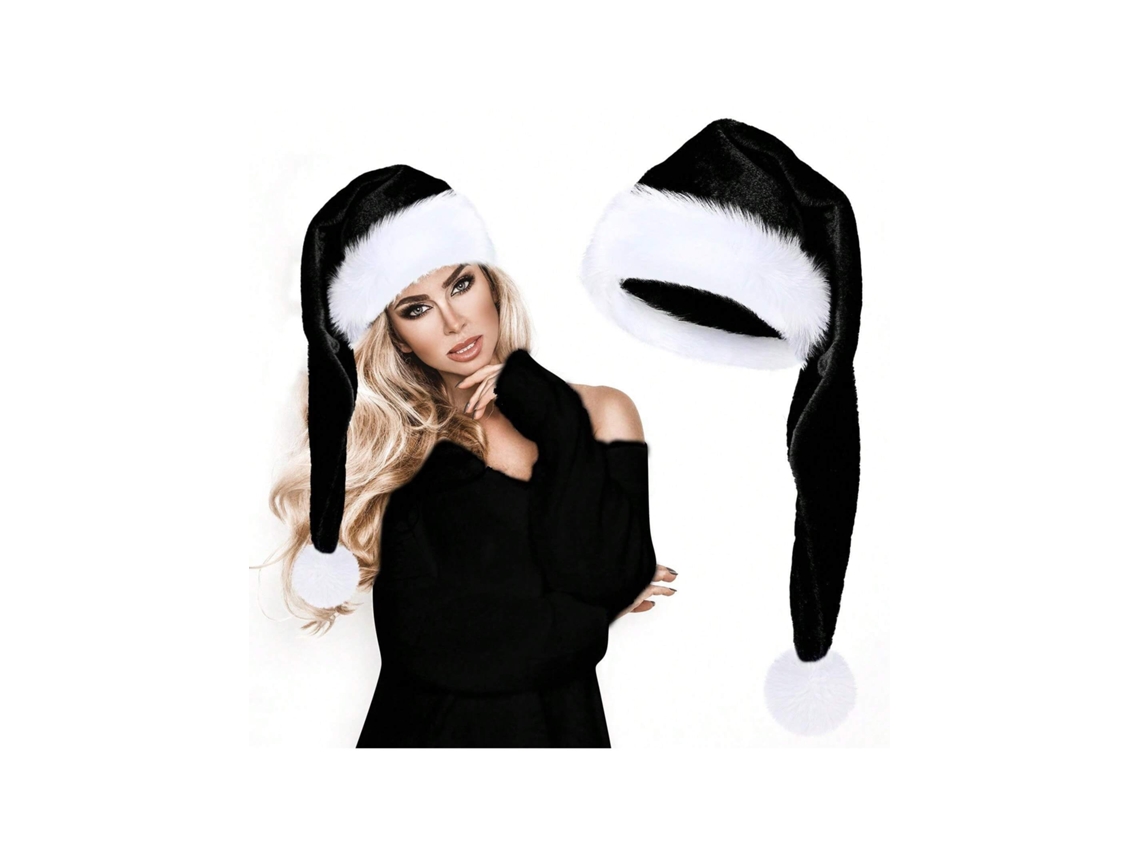 Chapéu De Natal De Pelúcia Extra Longo, Presente De Natal, Materiais De Decoração, Pelúcia, 7532cm Igvtrade