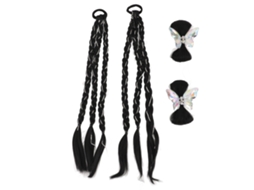 Extensiones De Pelo De Boxeo Trenzadas Sintéticas Negras Para Mujeres