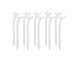 Lurelia 10 Tees De Golfe Curvos De Plástico Branco, Leves E Duráveis, Acessórios De Golfe Para Treinamento E Prática