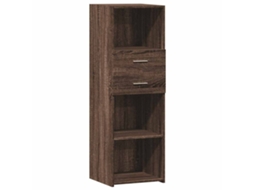 Armário Alto Derivados de Madeira Carvalho Castanho MAISON EXCLUSIVE (40x42,5x124 cm)