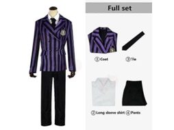 Conjunto de Cosplay Wednesday Addams para Crianças XXL MARCA