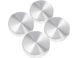 Base Metálica Para Mesa De Vidro, Adaptador Circular Em Liga De Alumínio, 4 Peças, Antiderrapante, Portátil Para Mesa De