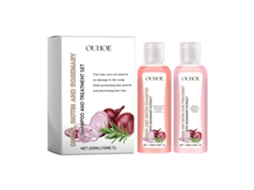 Conjunto de Shampoo para Cabelo Denso, Forte e Brilhante com Cebola e Biotina LAXISCREED