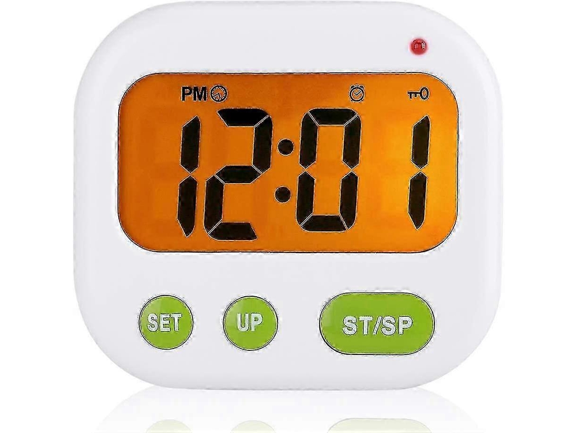 Alarm Clock Digital Lcd Vibration Clock Battery Operated Modern Portable Timer Clock T