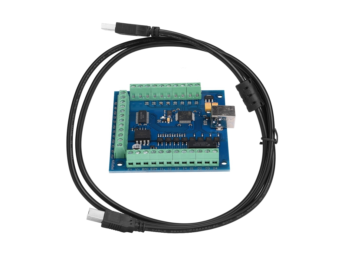 Cartão De Controle Cnc Usb Mach3 4 Eixos 100khz Placa Breakout Para Gravura