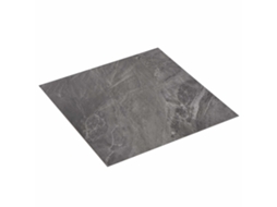 Conjunto 55 Piso Quadrado Vidaxl Preto Pvc (5,11 M²)