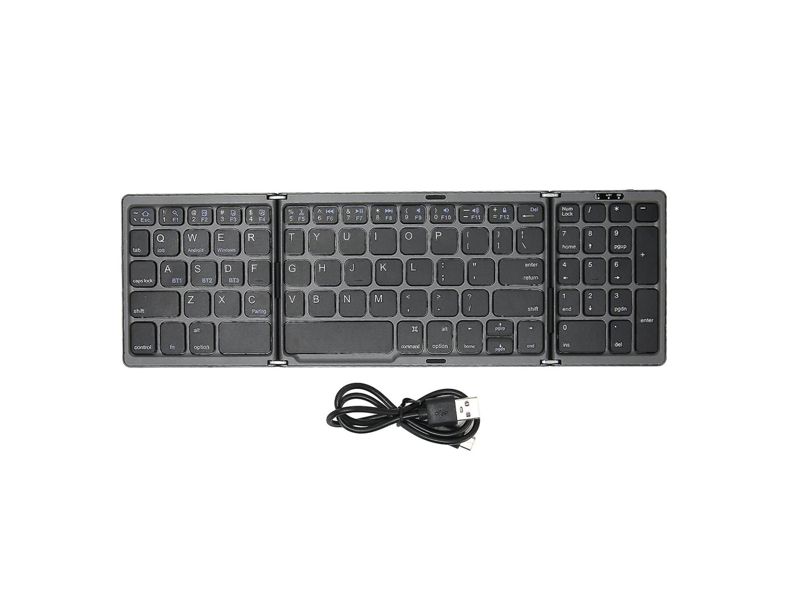 Mini Teclado Bluetooth retroiluminado com função de aprendizagem por infravermelho TAISHENGDA