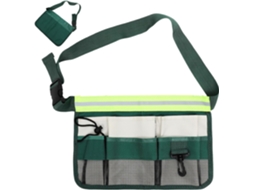 Topbathy Cinto de Ferramentas Jardim Alipis com 7 Bolsos, Reforçado e Ajustável, em Tecido Oxford Verde