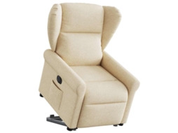 Electric Stand Up Recliner Chair, Electric Stand Up Recliner Chairs Vidaxl Creme Tecido