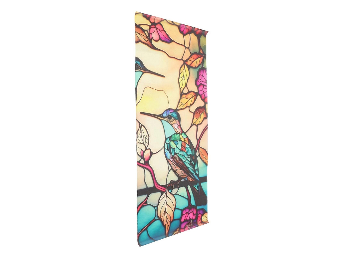 Adesivo Removível Para Janela Com Aderência Estática, Estampa De Flores E Pássaros, Decoração Para Casa, Cores Sortidas, 100, 00 X 45, 00 Cm